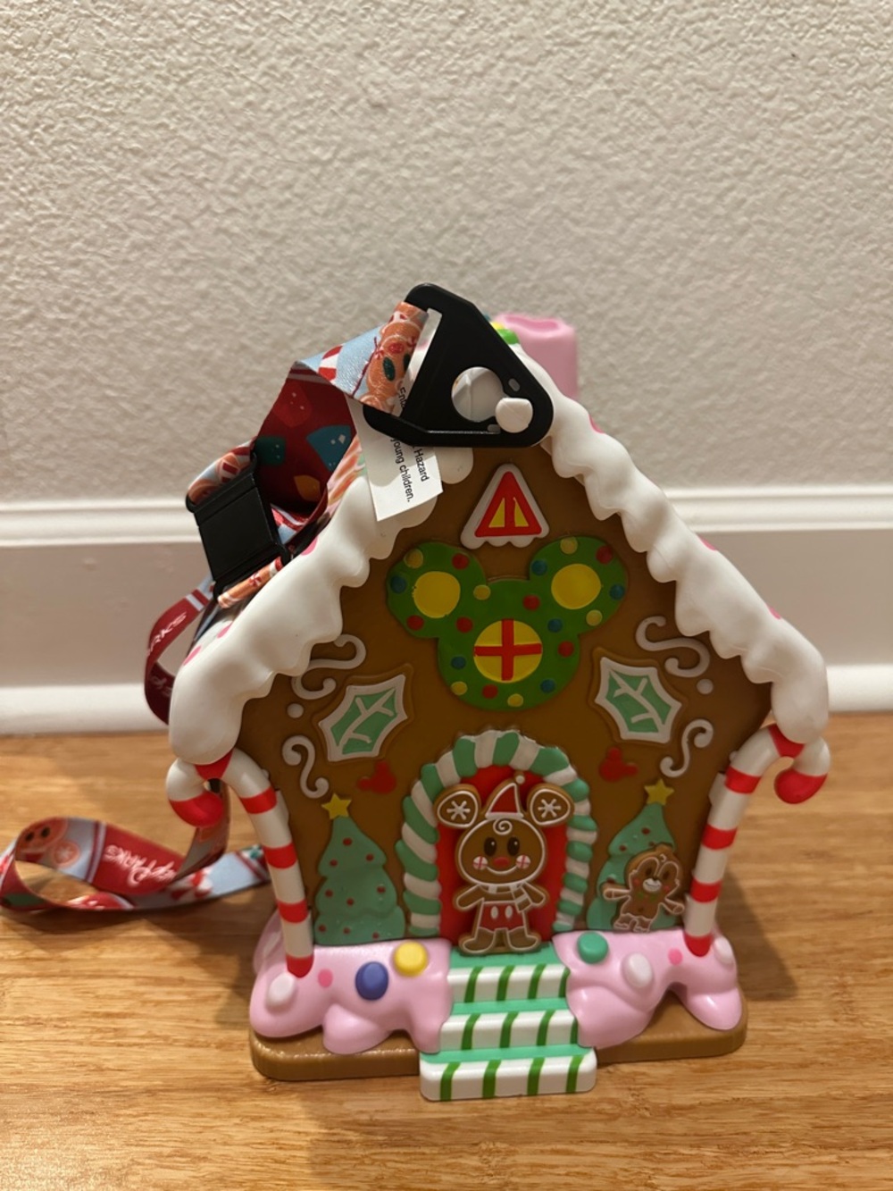 Disney Gingerbread House Crossbody Bag - Pink, Green & Red